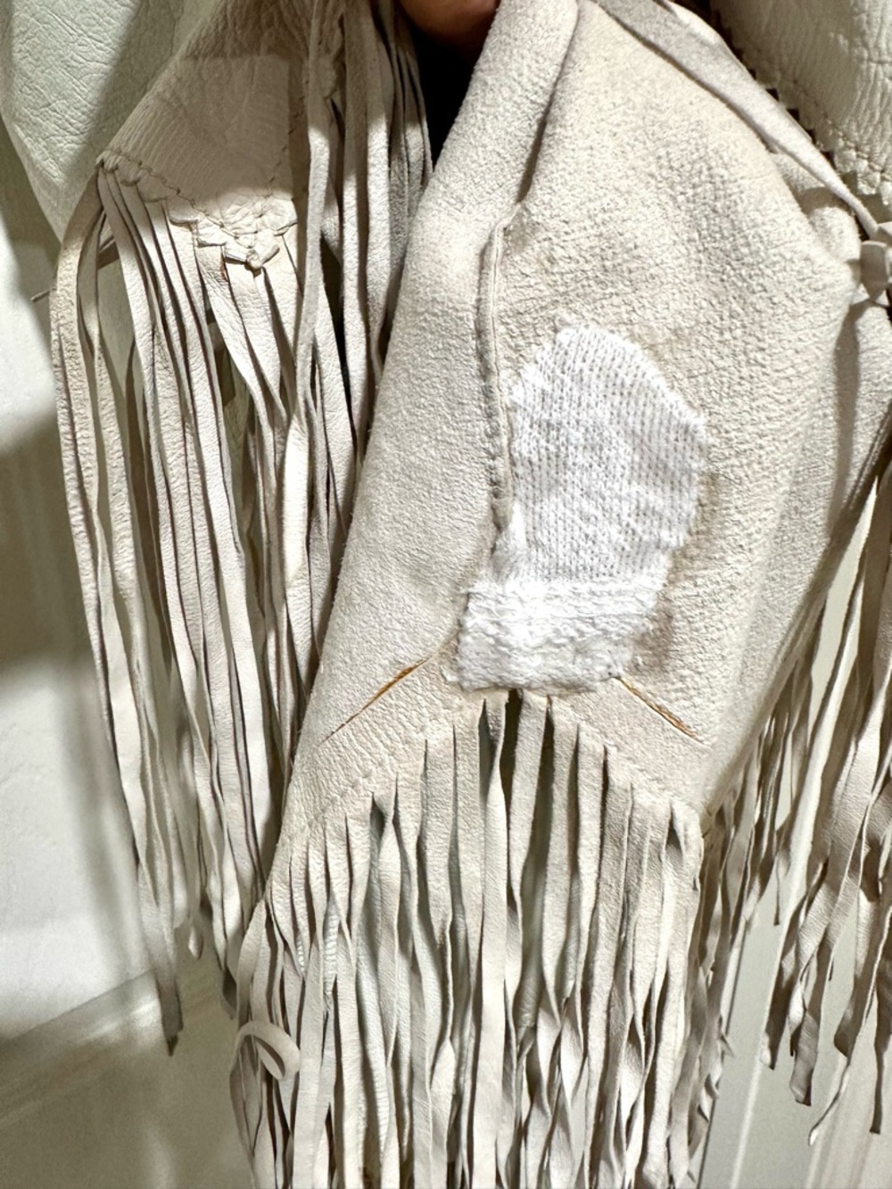 Clifford Olsen Leather from North Beach Leather fringe dress 1978 petite S - Picture 6 of 16
